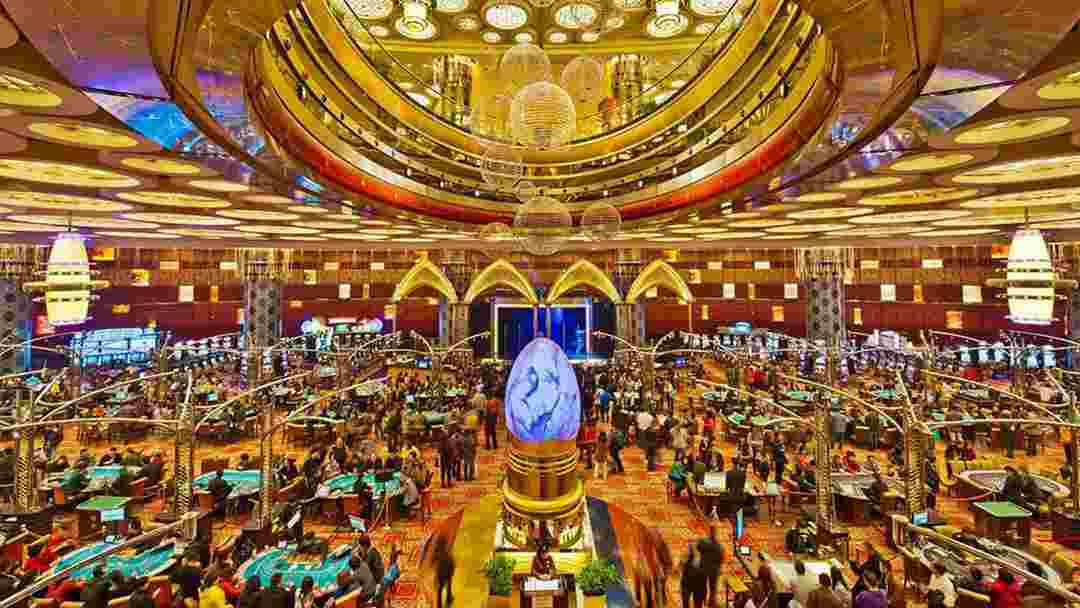 Sảnh bên trong của Golden Galaxy Hotel and Casino