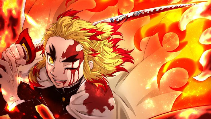 Hình ảnh Rengoku trong khoảnh khắc sắp qua đời