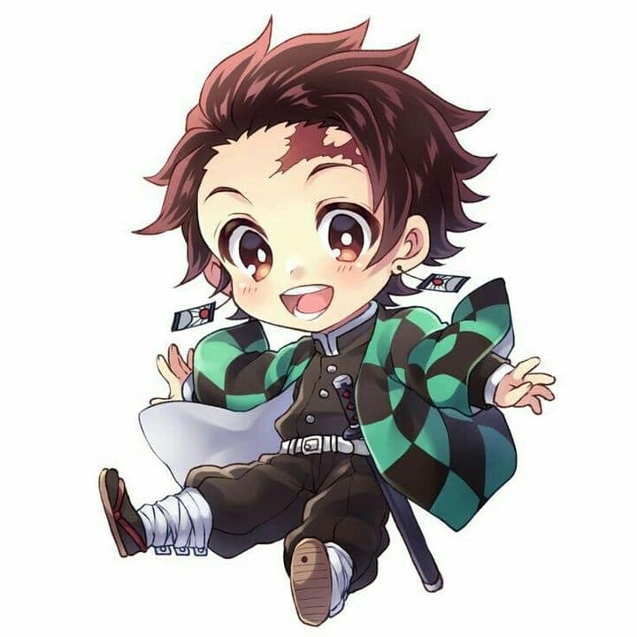 Hình nền Yan Tanjiro chibi đẹp