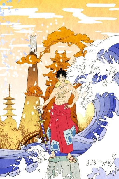 Hinh Anime Luffy Wano Dep