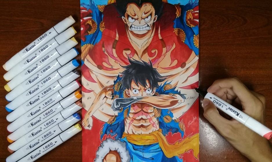 Tranh Luffy Gear 4 Đẹp