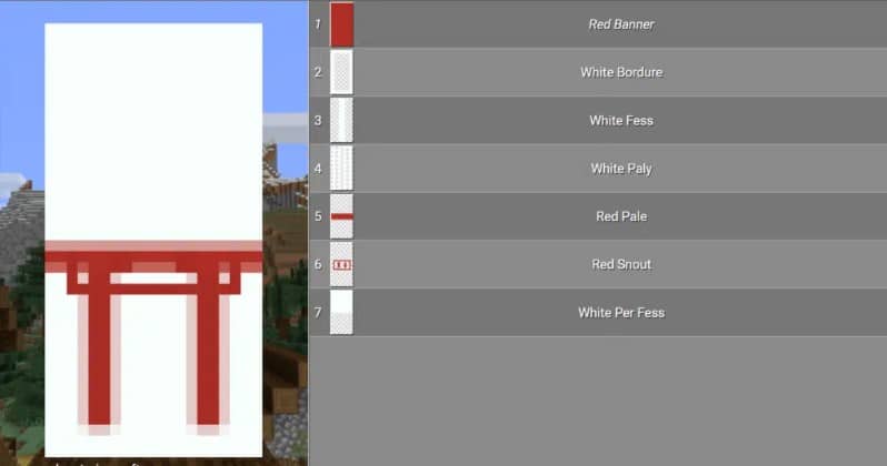 Mẫu hoa văn cờ hiệu Minecraft đẹp độc lạ