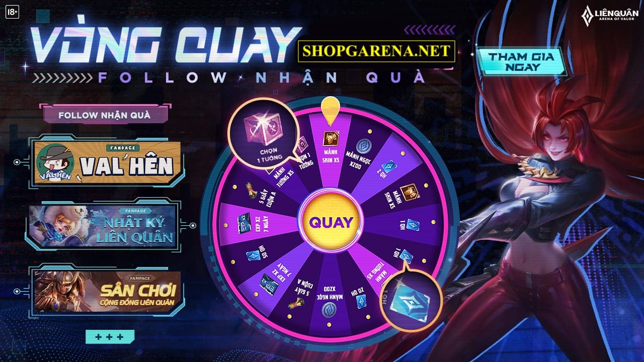 Vòng Quay Liên Quân MIỄN PHÍ