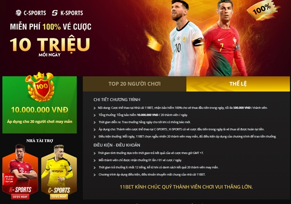 Người chơi cần làm gì để nhận được khuyến mãi của 11bet?