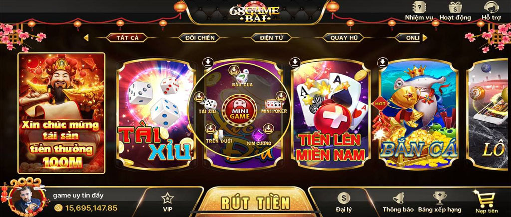 Tổng quan về tài xỉu 68 game bài