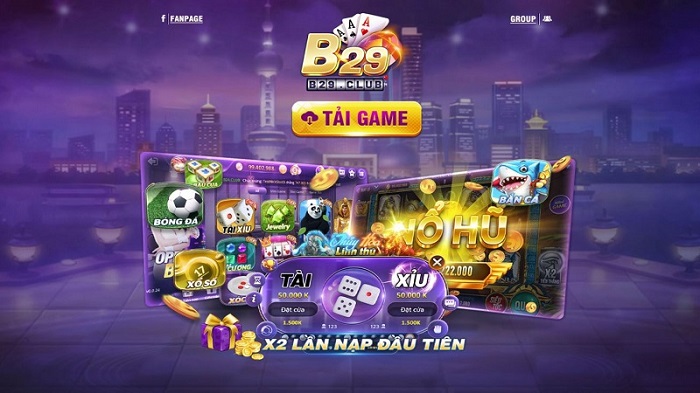 Kho trò chơi hấp dẫn tại B29