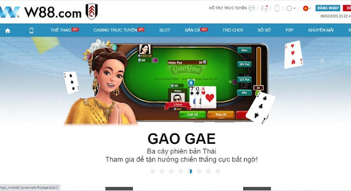 4. Game đánh bài rút tiền mặt uy tín Ufoinfo.com W88