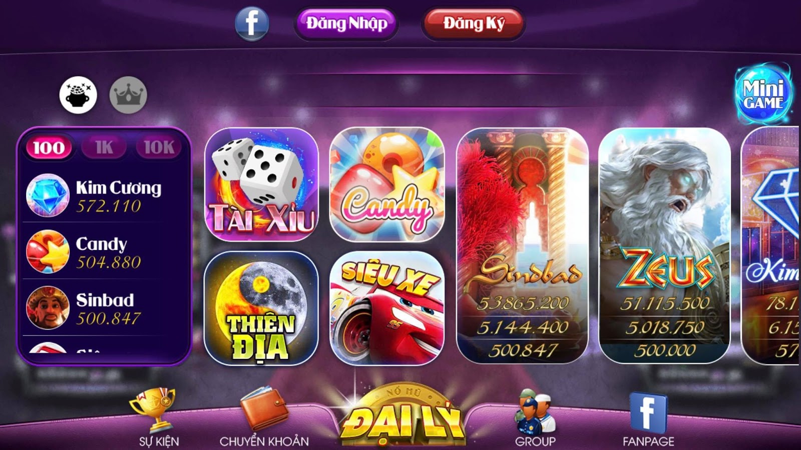 Kho game đa dạng phong phú