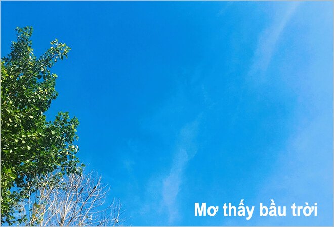 mơ thấy bầu trời