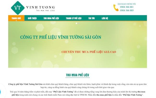 Công thu mua phế liệu Vĩnh Tường