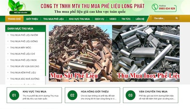 Công ty thu mua phế liệu Long Phát
