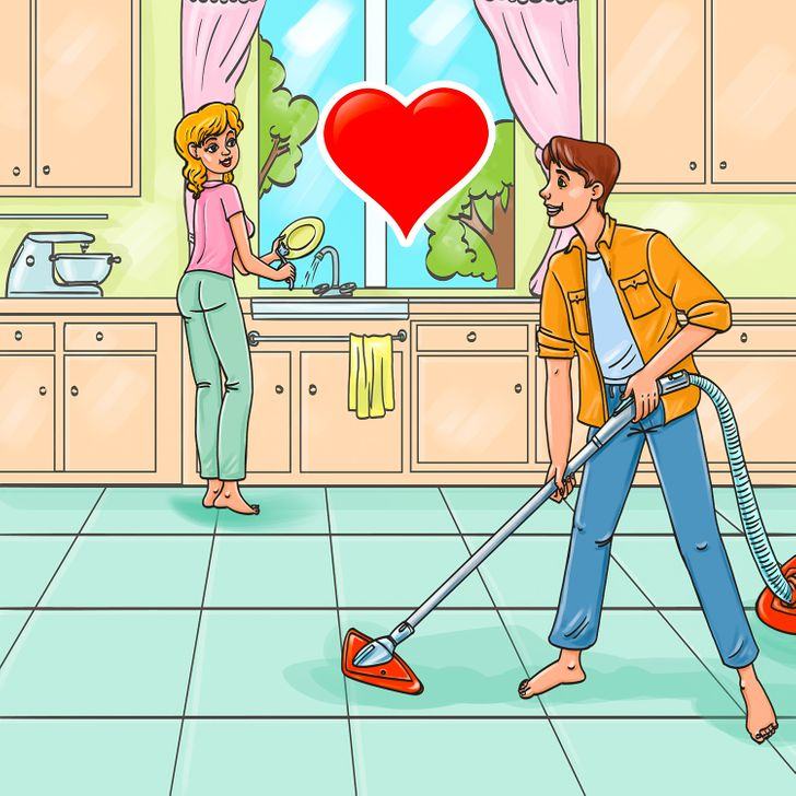 Cùng nhau chia sẻ công việc nhà