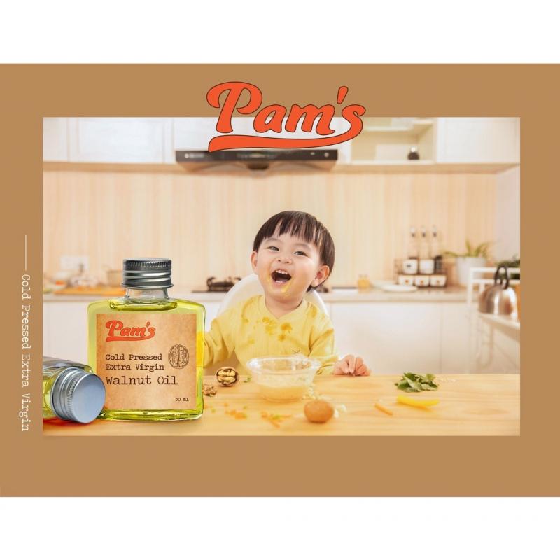 Dầu hạt óc chó ép lạnh nguyên chất Pams