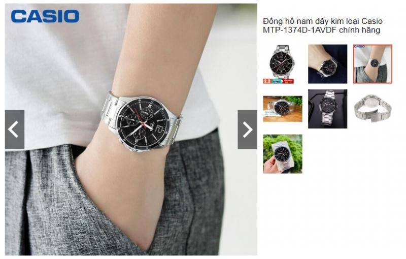 Đồng hồ Casio MTP-1374D-1AVDF